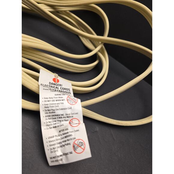 Heavy Duty Extension Cord 15 Ft Indoor Outdoor 3-Prong - Picture 4 of 4